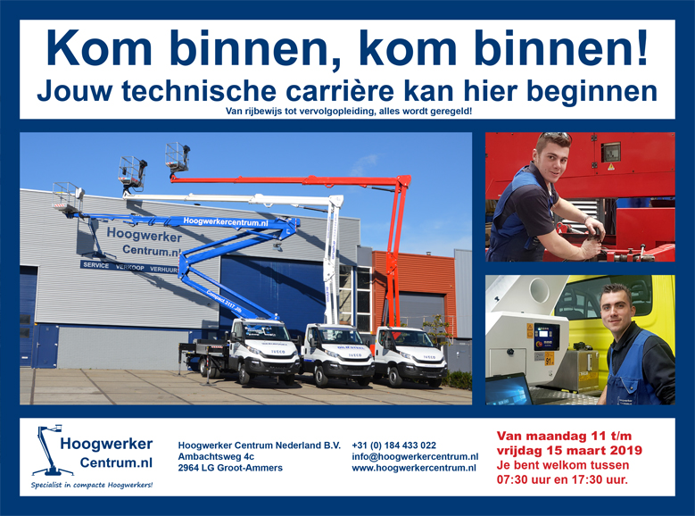 Kom binnen bij bedrijven baan stage techniek monteur technisch